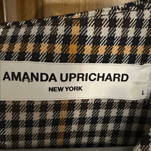 NEW Amanda Uprichard Westwick Checkered Puff Sleeve Plaid Mini Dress Large - Picture 14 of 17